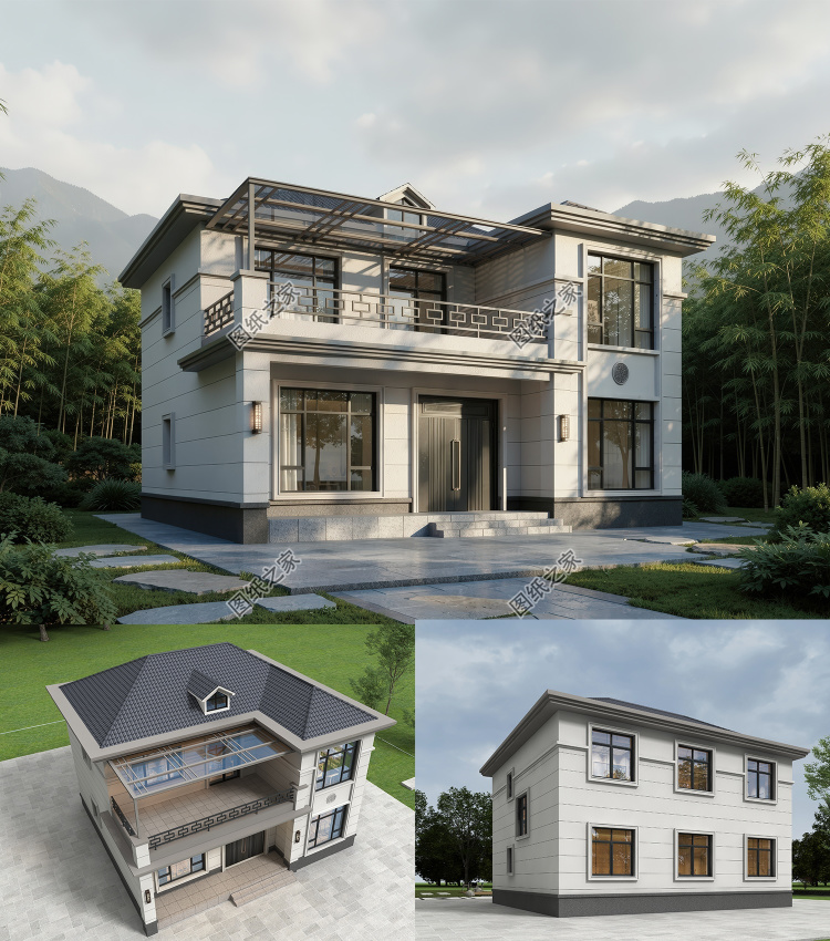 二层农村自建房别墅设计，盖好就是全村样板房，值得收藏