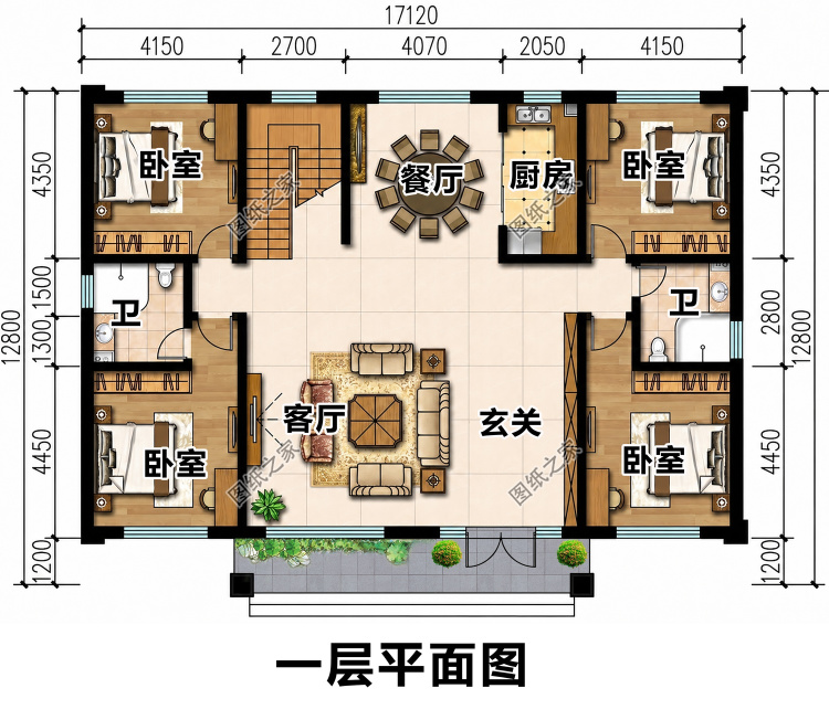 新中式二层楼房带阁楼，经典大气有格调！