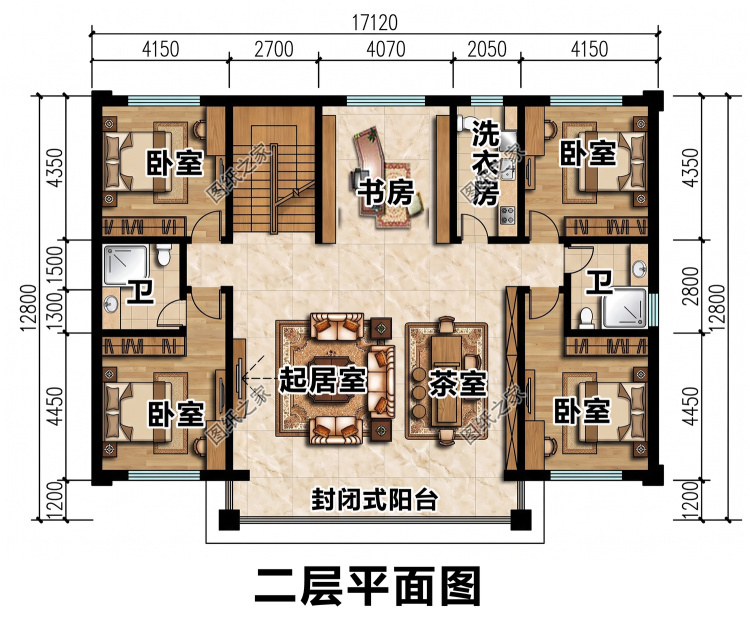 新中式二层楼房带阁楼，经典大气有格调！