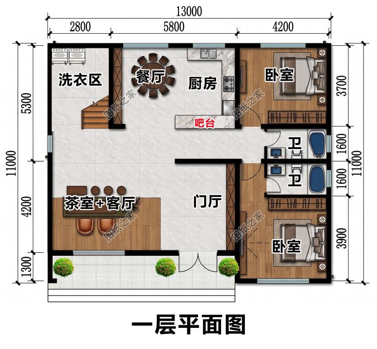 二层简约农村别墅图，漂亮实用性价比还高
