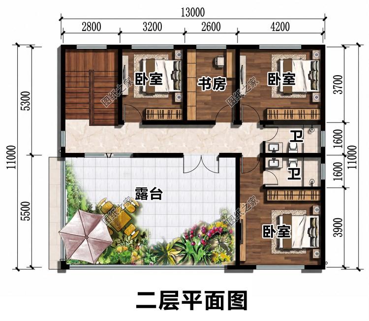二层简约农村别墅图，漂亮实用性价比还高