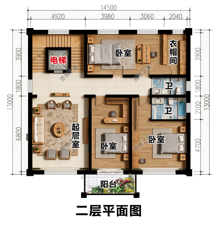农村三层自建房！布局清爽实用，居家舒适好打理