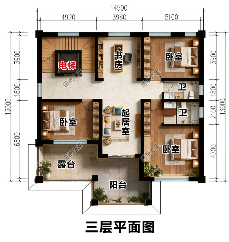 农村三层自建房！布局清爽实用，居家舒适好打理